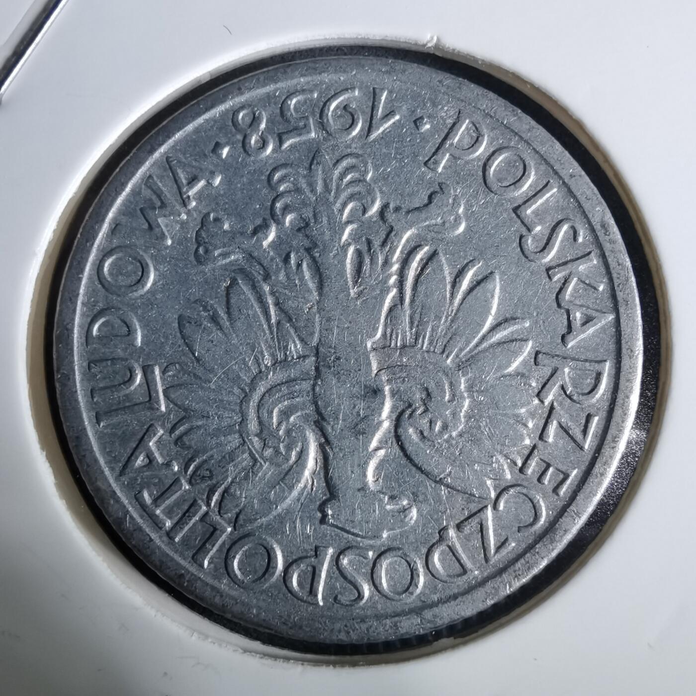 沼泽如烟--第961场 波兰1958年2兹罗提