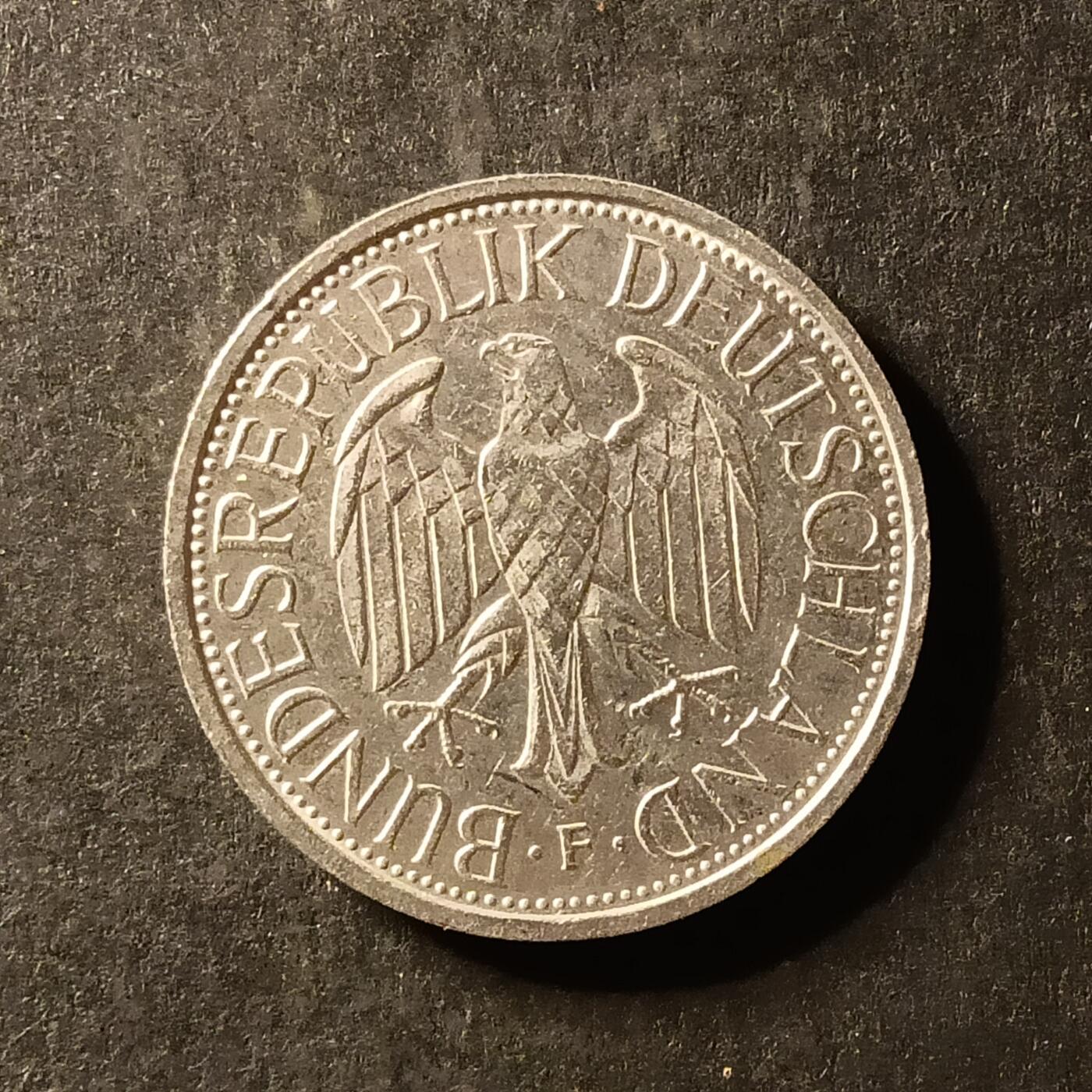 逸泉钱币2026A世界散币纸币纪念币专场A第一场 358 联邦德国1马克镍币