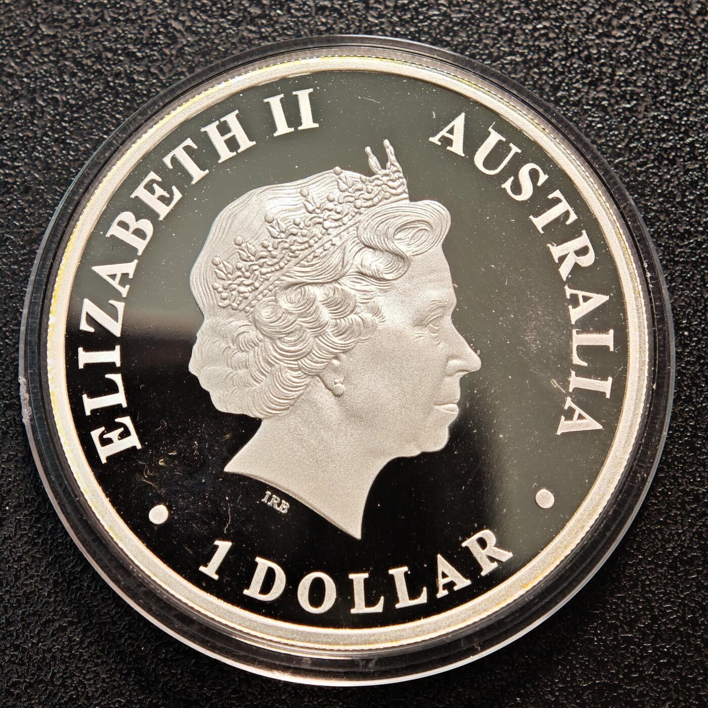 【德藏】世界币章拍卖第162期（拍品征集中~欢迎藏友联系） 2011年 澳大利亚极地系列-虎鲸彩色精制纪念银币 直径约：40.6mm；重约：31.135g 999银 原盒 原证书