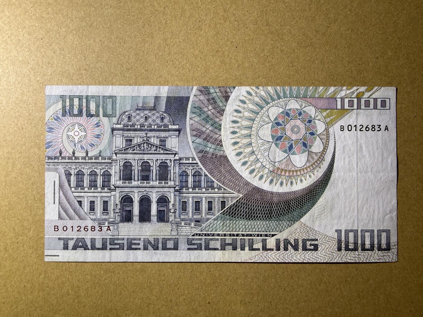 《艾美收藏》第229期-1.18周日外币荟萃 奥地利1000先令 1983年薛定谔 流通品相