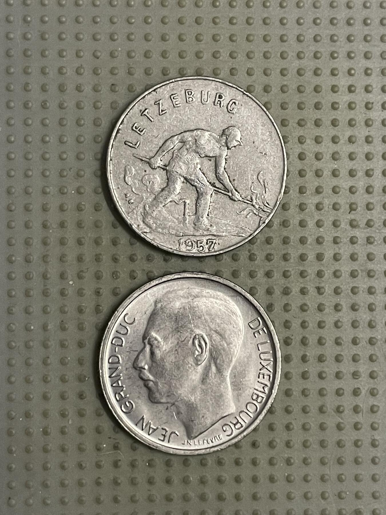 2026年第12场各国散币拍卖（总第162场）16.17两天外出，18号可以发货 卢森堡1法郎2枚