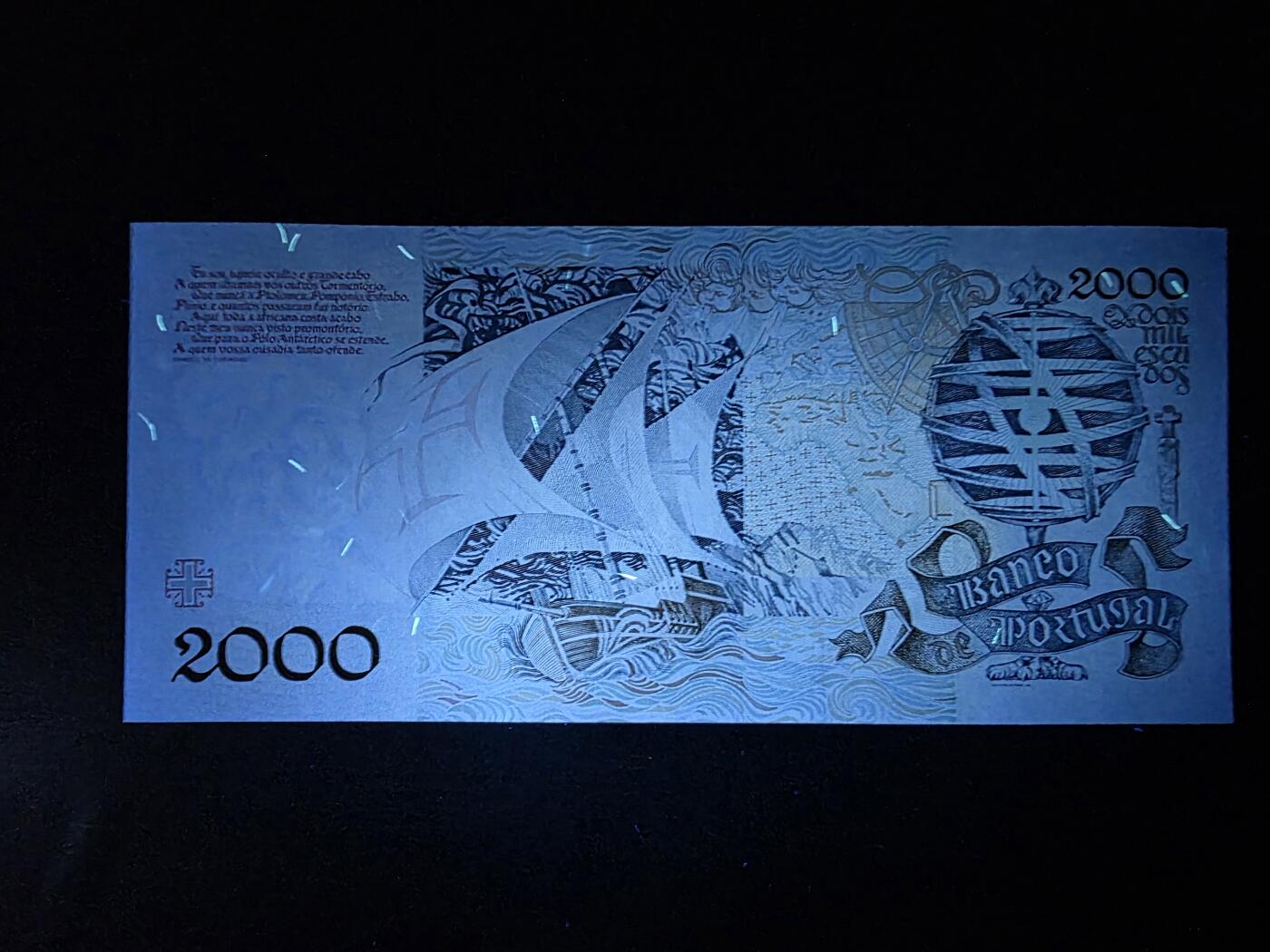 叁拾收藏第34期 葡萄牙1992年2000埃斯库多  UNC