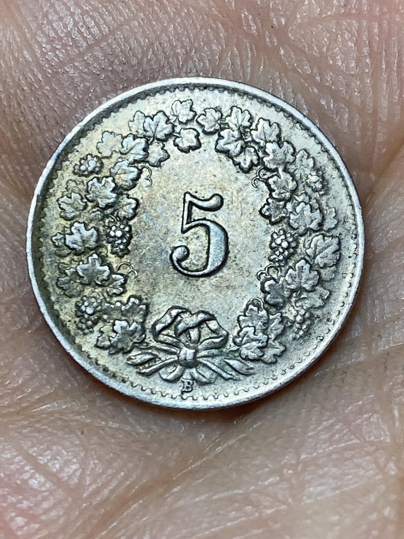 2026年第八场(总第一百七十七场）外国好品散币场(免佣金) 早期年份–瑞士🇨🇭1948年5拉彭(第二版，B标伯尔尼造)