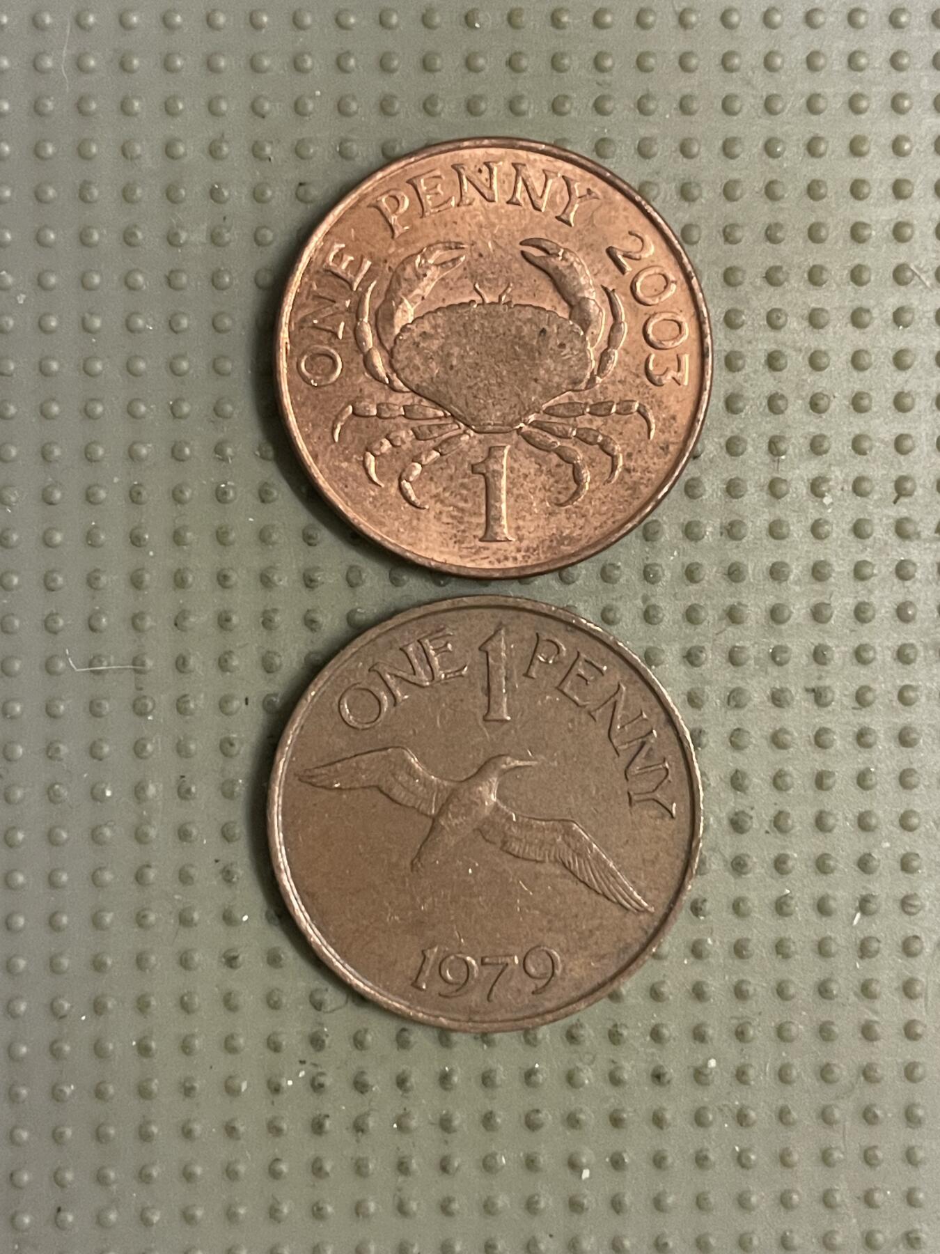 2026年第12场各国散币拍卖（总第162场）16.17两天外出，18号可以发货 根西岛1便士2枚