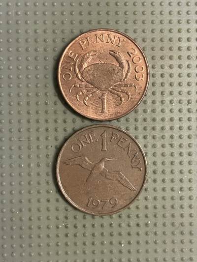 2026年第12场各国散币拍卖（总第162场）16.17两天外出，18号可以发货 - 根西岛1便士2枚