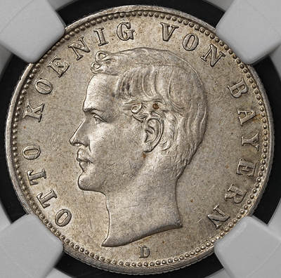 修遠堂世界钱币第101期 - NGC MS63 1912年巴伐利亚2马克银币 稀少的年份，书价高