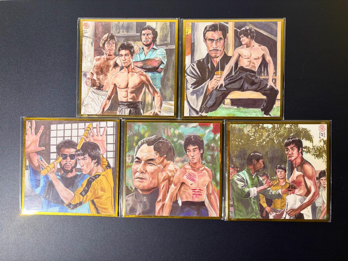 NO.21 好又多金牌大场，新店点关注不迷路！每周一站式配齐，方便凑单！（周6晚8点截拍，卖家送拍0抽成！） 【亲签色纸】RC亲签 李小龙 色纸五张一套 含一张亲签