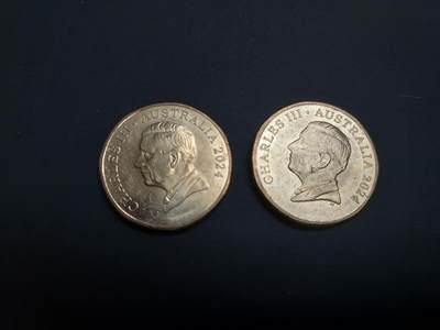 博彦收藏   1月19日 8点 钱币专场 全场包邮 - 2024 澳洲 Bluey  1元硬币2枚