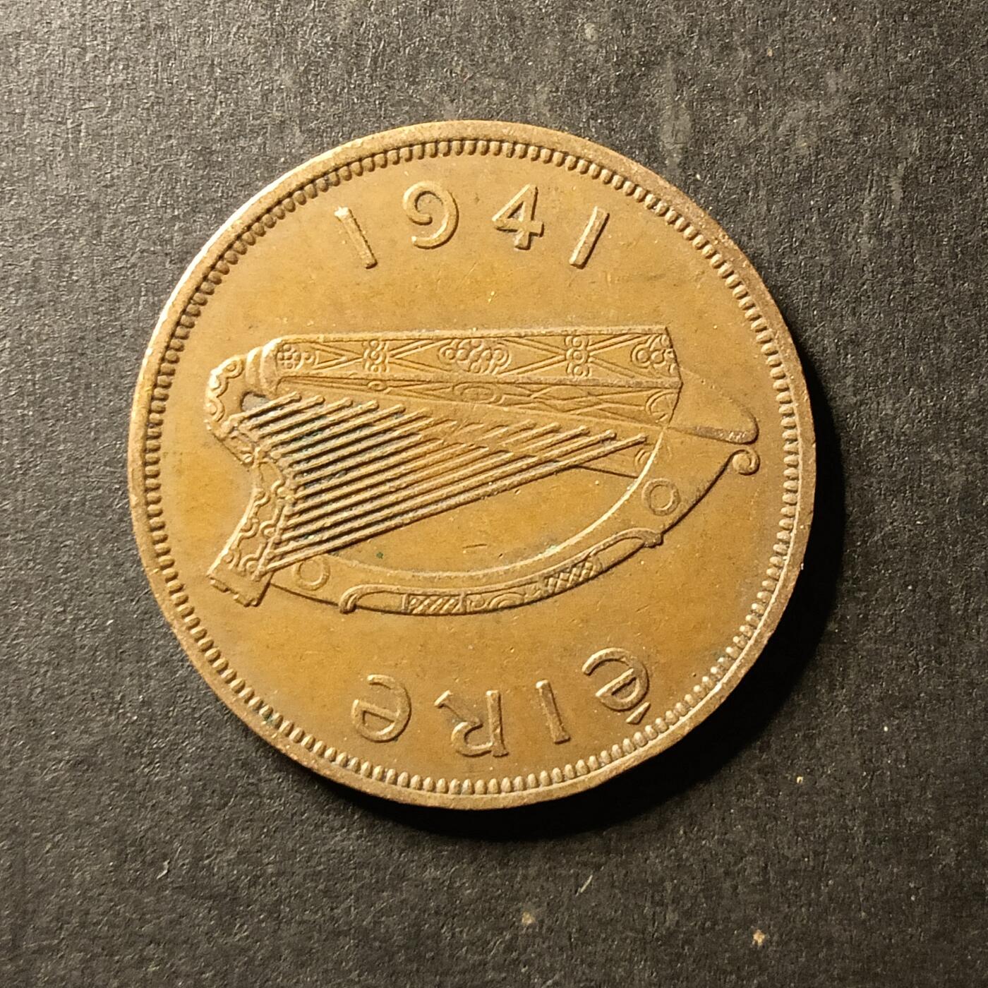 逸泉钱币2026A第世界钱币纪念币专场A第三场A401-701 446 爱尔兰母鸡一便士铜币