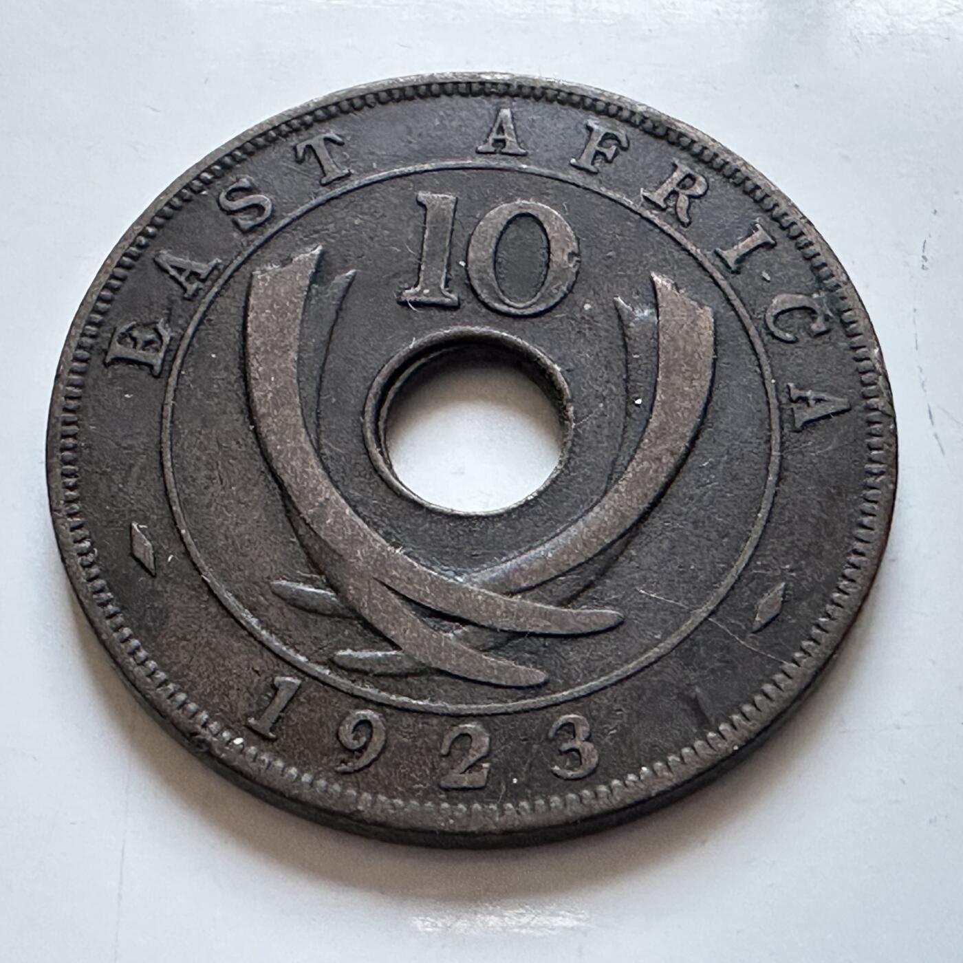 🌹外币初藏🌹🐯2026年第8场  每周二四六晚8️⃣点 接代拍 英属东非1923年10分