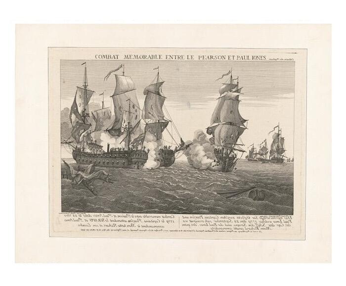 【艺术】美国艺术大章 纪念1779年海军之父琼斯弗兰伯勒角海战 高浮雕精制超大镀金章 60MM 108克