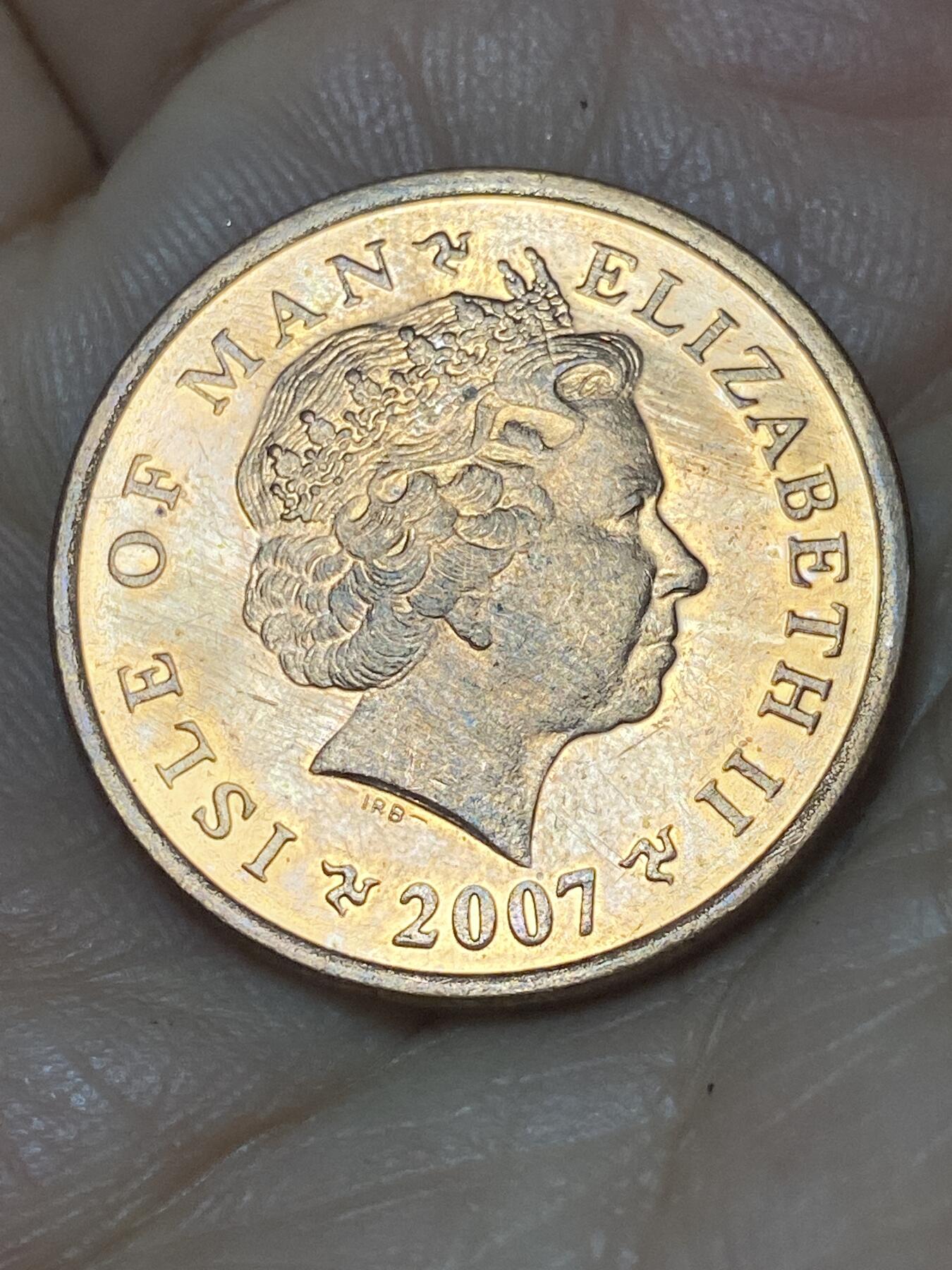 2026年第八场(总第一百七十七场）外国好品散币场(免佣金) 马恩岛2007年2便士(伊丽莎白二世老年)