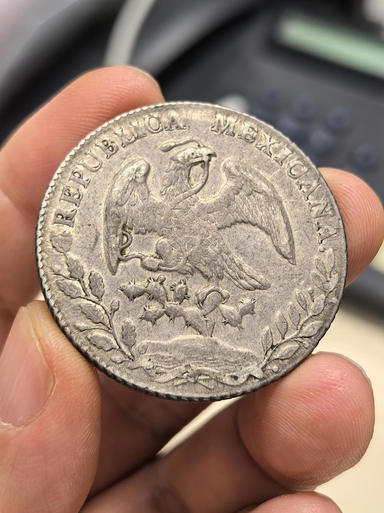 博洋堂世界钱币拍卖第157期（全场包邮） 墨西哥1876年MO BH版花边鹰洋 原味无洗