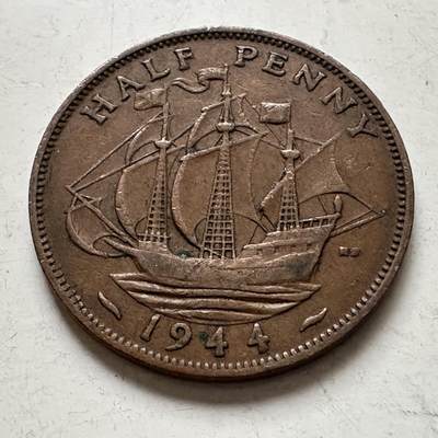 🌹外币初藏🌹🐯2026年第8场  每周二四六晚8️⃣点 接代拍 - 英国1944年半便士