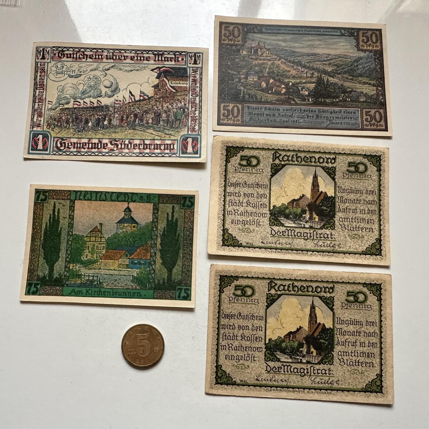 🌹外币初藏🌹🐯2026年第8场  每周二四六晚8️⃣点 接代拍 德国一战时期紧急币—8