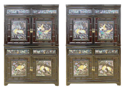 上海拍卖行2025年秋季西洋家具及装饰艺术品 - 日本镶螺钿漆器置物柜