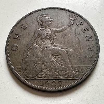 🌹外币初藏🌹🐯2026年第8场  每周二四六晚8️⃣点 接代拍 - 英国1927年一便士