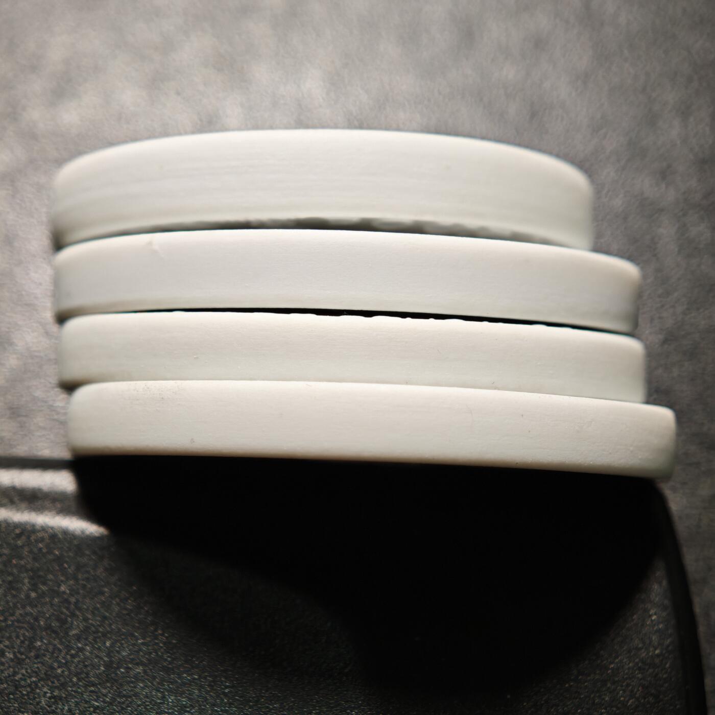 【德藏】世界币章拍卖第162期（拍品征集中~欢迎藏友联系） 4枚一组 德国迈森白色陶瓷纪念章 详细尺寸请看拍品介绍