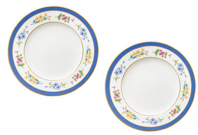 上海拍卖行2025年秋季古董珍玩拍卖会 - 美国Tiffany Floral系列(日本制)描金点心碟(直径:18cm,全新,原装盒)