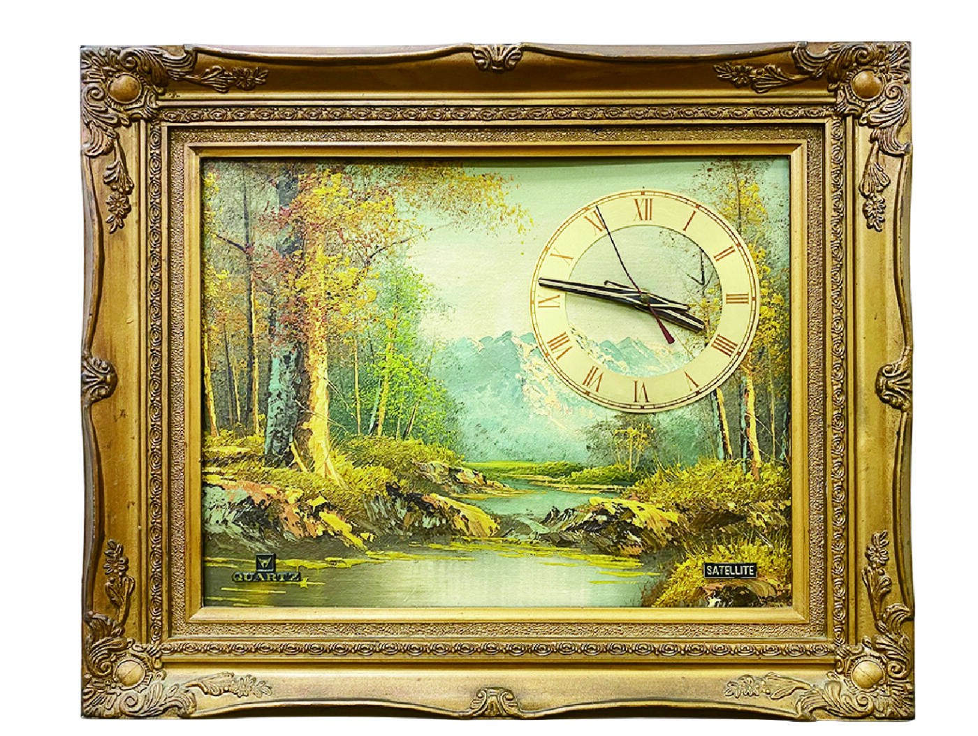 上海拍卖行2025年秋季古董珍玩拍卖会 法国品牌油画作品(50.5x42.5cm,附石英时计)