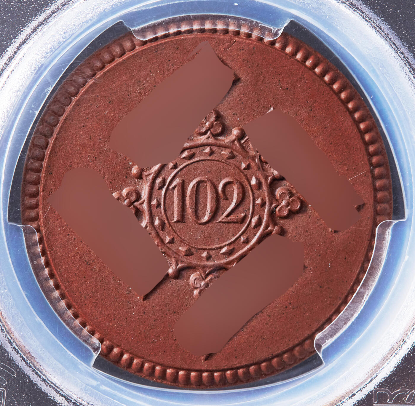 【俄甄集藏】“万象更新、马呈祥瑞”迎新春俄甄精品场-2026年(047)01-21 星期三 晚 19:30 全场包邮 德国第三帝国1934年纪念萨克森第102步兵团成立225周年陶瓷奖章，PCGS MS66，冠军分数，稀少品种，原图联系客服或者查询相关官网查看