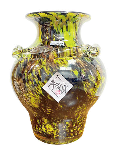 上海拍卖行2025年秋季古董珍玩拍卖会 - 日本KAMEI品牌手工作金箔琉璃艺术大花瓶