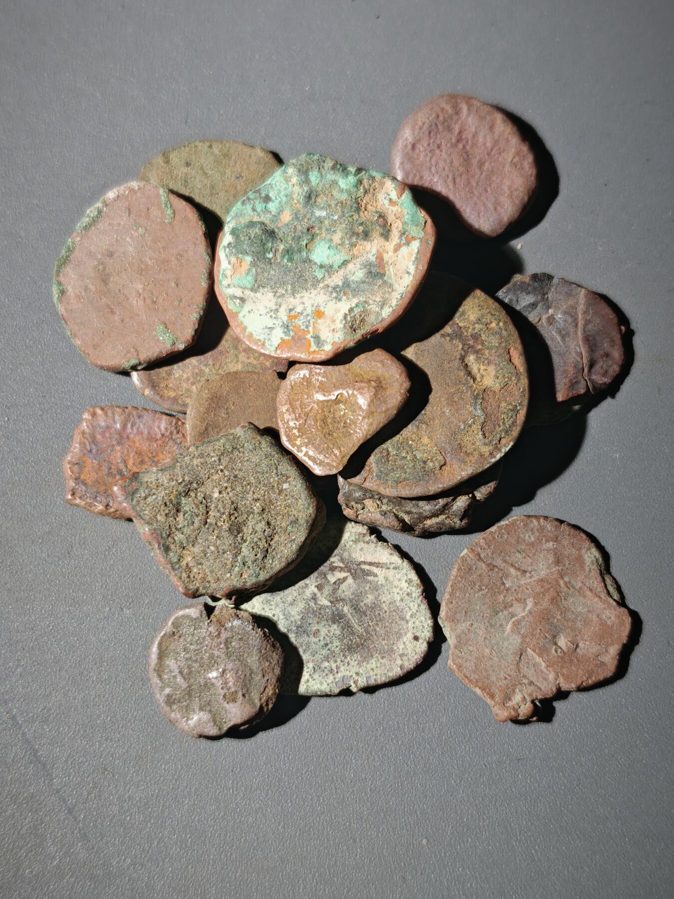 107期新疆红钱粟特钱币丝路钱币专场 C2丝路铜币一组20个