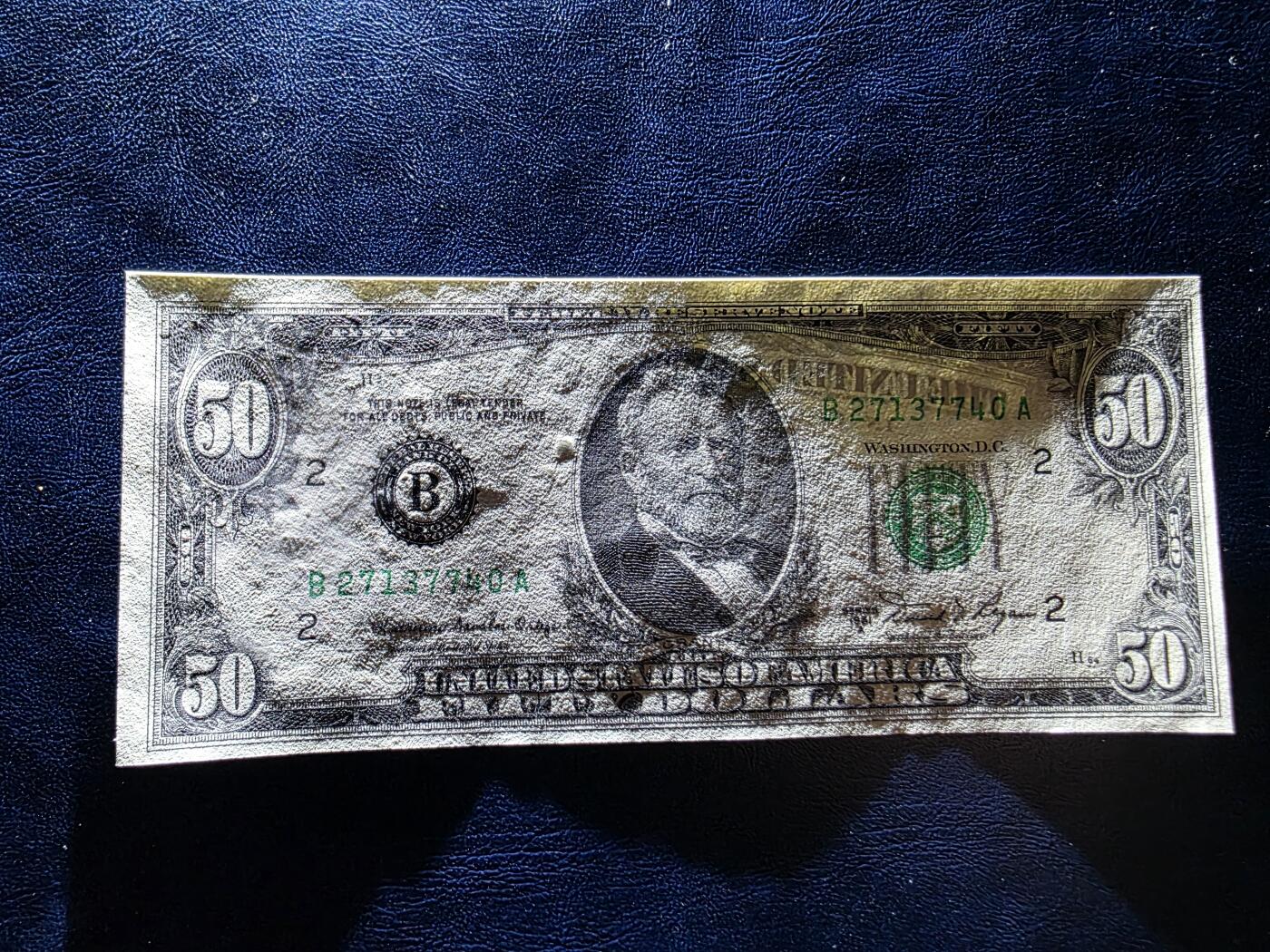 叁拾收藏第34期 美国小头1981年50美元   UNC