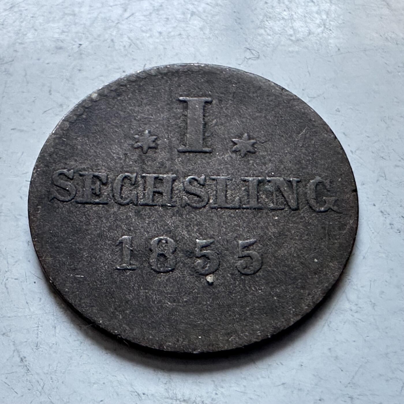 🌹外币初藏🌹🐯2026年第8场  每周二四六晚8️⃣点 接代拍 德国汉堡1855年1斯基林