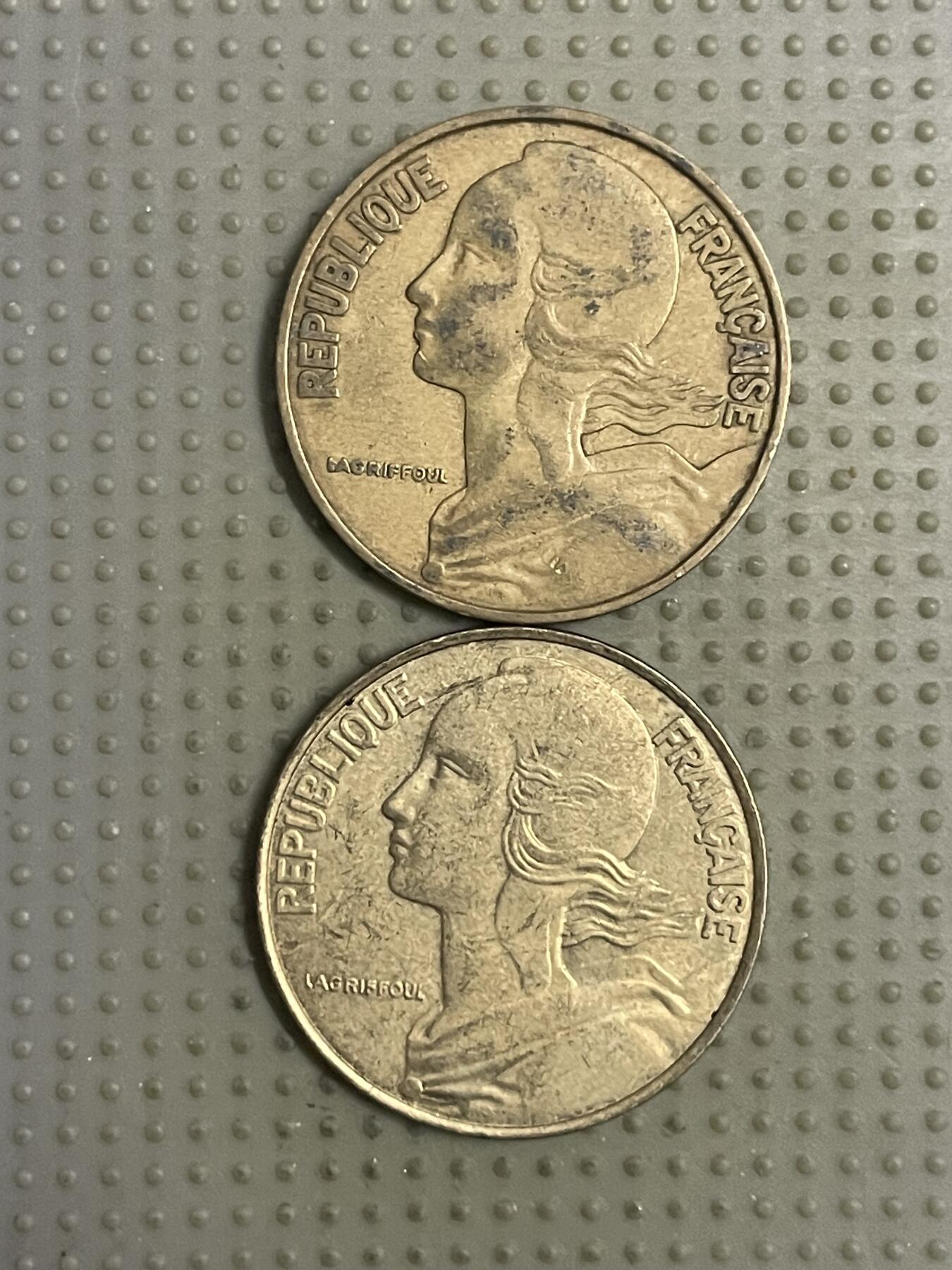 2026年第12场各国散币拍卖（总第162场）16.17两天外出，18号可以发货 法国20生丁2枚