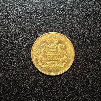 【德藏】世界币章拍卖第162期（拍品征集中~欢迎藏友联系） - 1877年(后铸) 德国汉堡5马克金币 含金量：89.31% 直径约：17mm；重约：1.9g