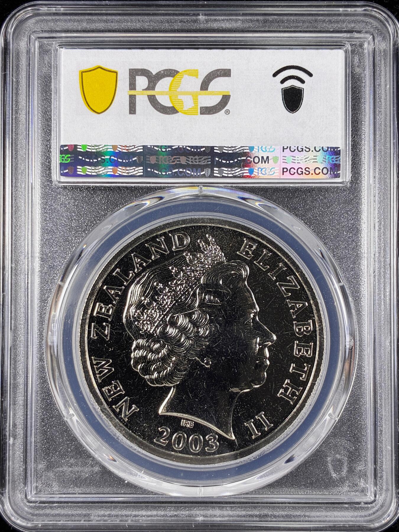 【雨安】【直播拍卖】【第0124期-评级币章】2026-01-17 周六 19:30 [评级现代] New Zeeland 新西兰 5元 2003年 科科普鱼  PCGS-MS68