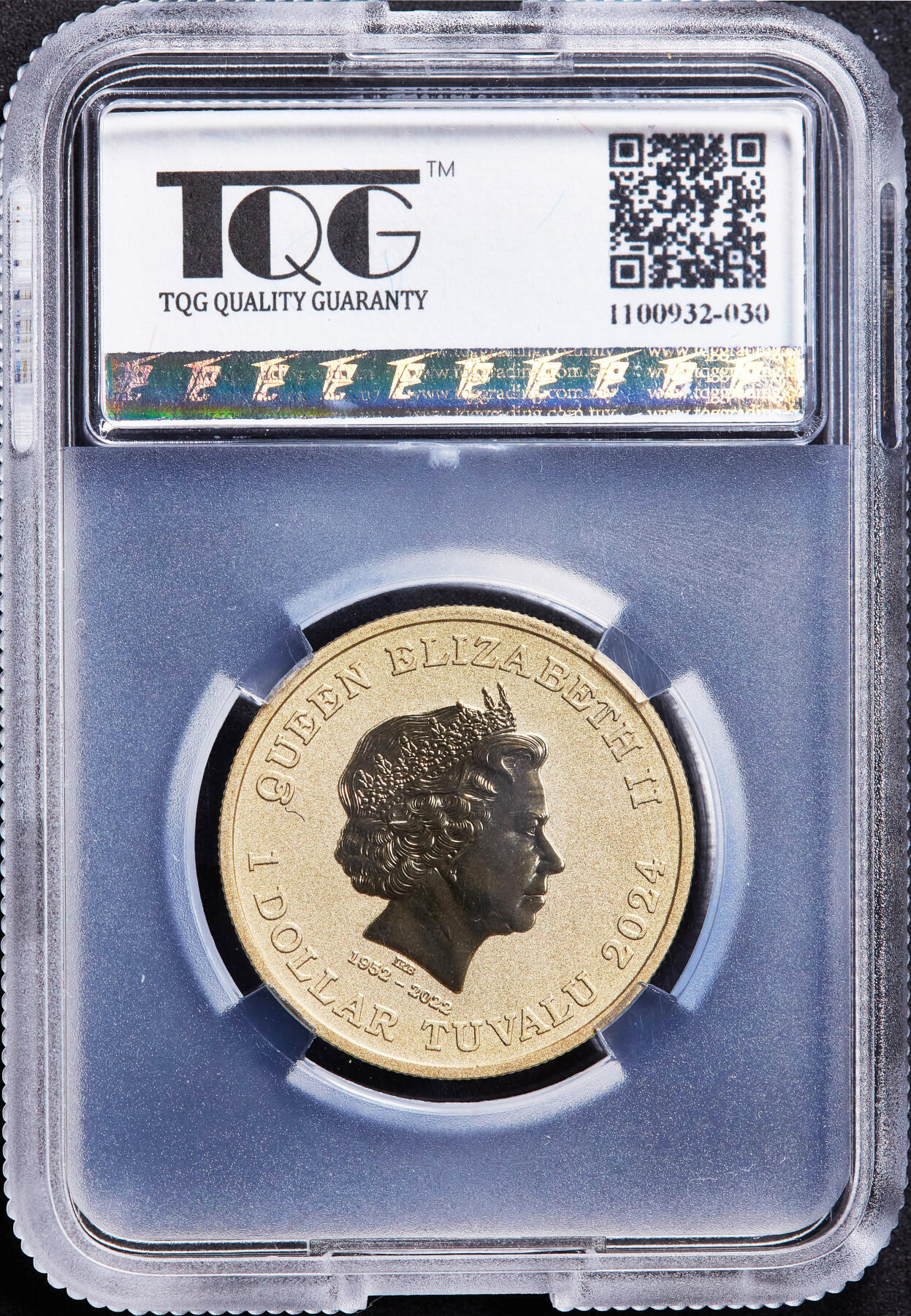 【俄甄集藏】“万象更新、马呈祥瑞”迎新春俄甄精品场-2026年(047)01-21 星期三 晚 19:30 全场包邮 图瓦卢2024年纪念中国农历新年彩绘龙1元纪念铜币，TQG MS69，珀斯造币厂，设计精美