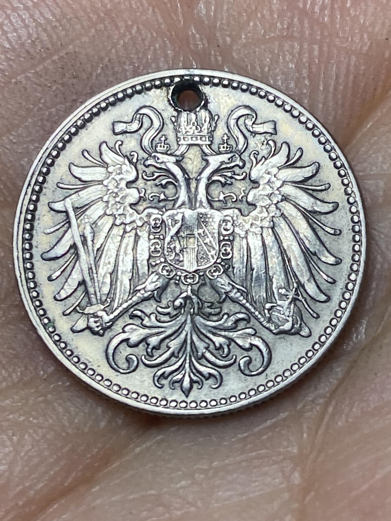 2026年第八场(总第一百七十七场）外国好品散币场(免佣金) 打孔–奥地利帝国1895年10赫勒(奥匈帝国弗朗茨·约瑟夫一世时期)