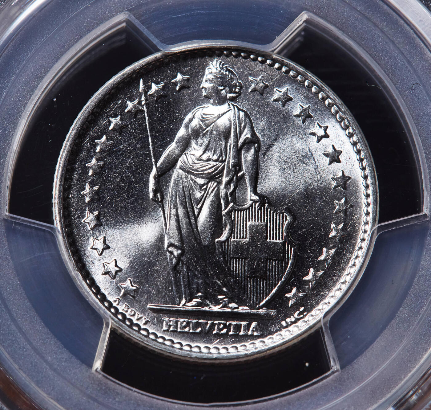 【俄甄集藏】“万象更新、马呈祥瑞”迎新春俄甄精品场-2026年(047)01-21 星期三 晚 19:30 全场包邮 瑞士1964-1966年1/2、1、2法郎银币高分3枚一组，PCGS MS67，顶级转光品相