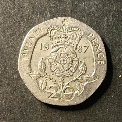 逸泉钱币2026A世界散币纸币纪念币专场A第一场 - 324 英国20便士硬币