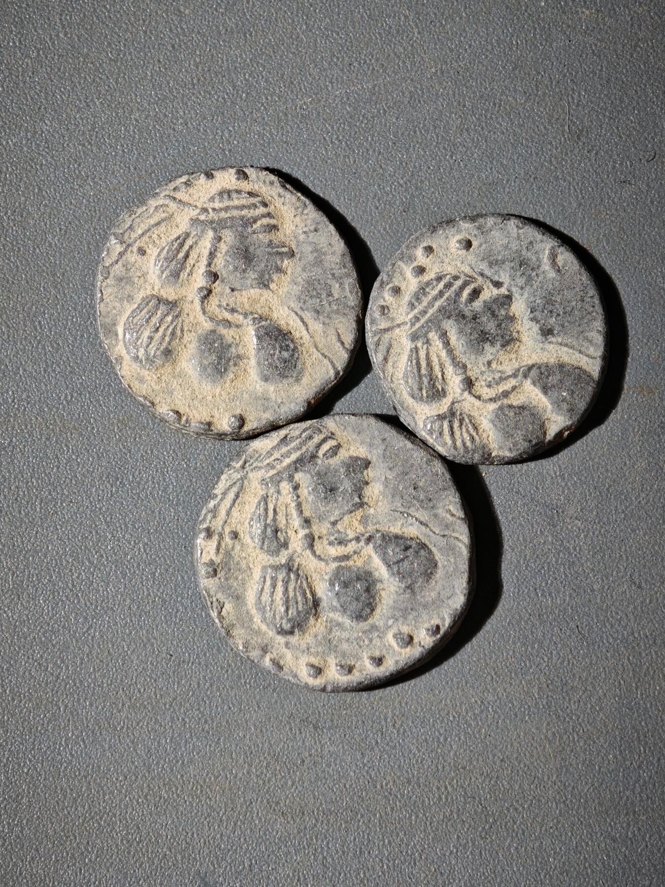 107期新疆红钱粟特钱币丝路钱币专场 A6铅制丝路币