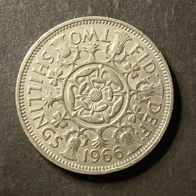 逸泉钱币2026A世界散币纸币纪念币专场A第一场 - 378 英国2先令硬币伊丽莎白女王