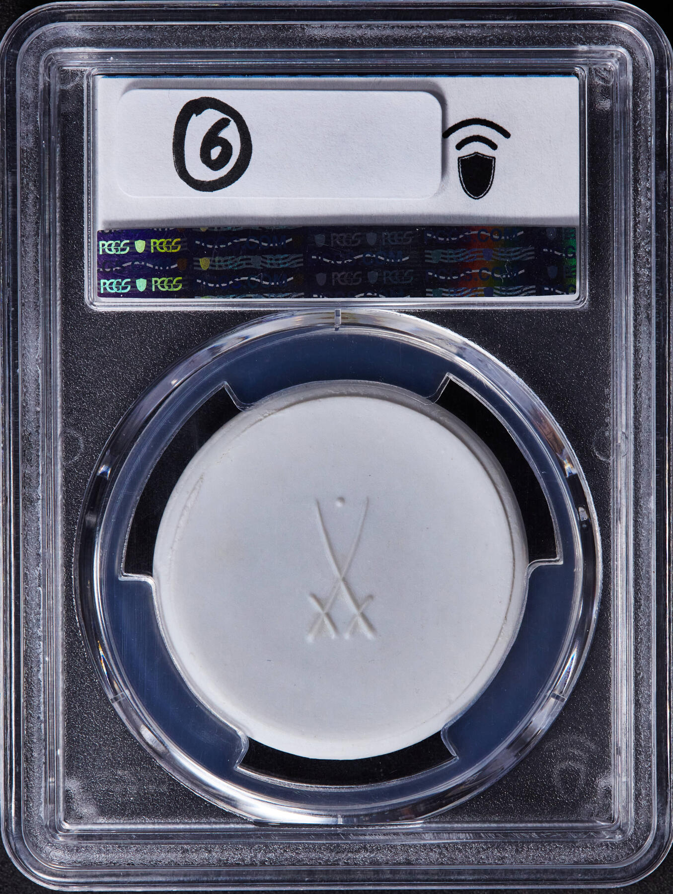 【俄甄集藏】“万象更新、马呈祥瑞”迎新春俄甄精品场-2026年(047)01-21 星期三 晚 19:30 全场包邮 德国第三帝国1934年莱比锡联邦射击节白色陶瓷纪念章，PCGS MS66，季军，梅森陶瓷厂出品