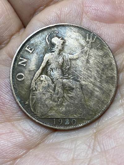 2026年第八场(总第一百七十七场）外国好品散币场(免佣金) - 英国🇬🇧1920年1便士(乔治五世第一版)