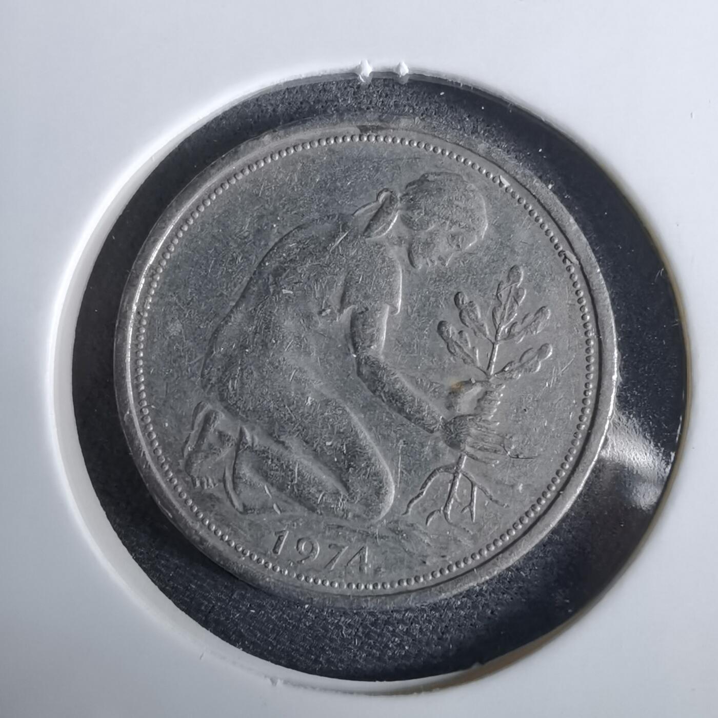 沼泽如烟--第961场 德国1974年50芬尼