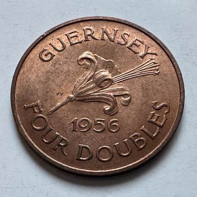 🌹外币初藏🌹🐯2026年第8场  每周二四六晚8️⃣点 接代拍 - 根西岛1956年4道布