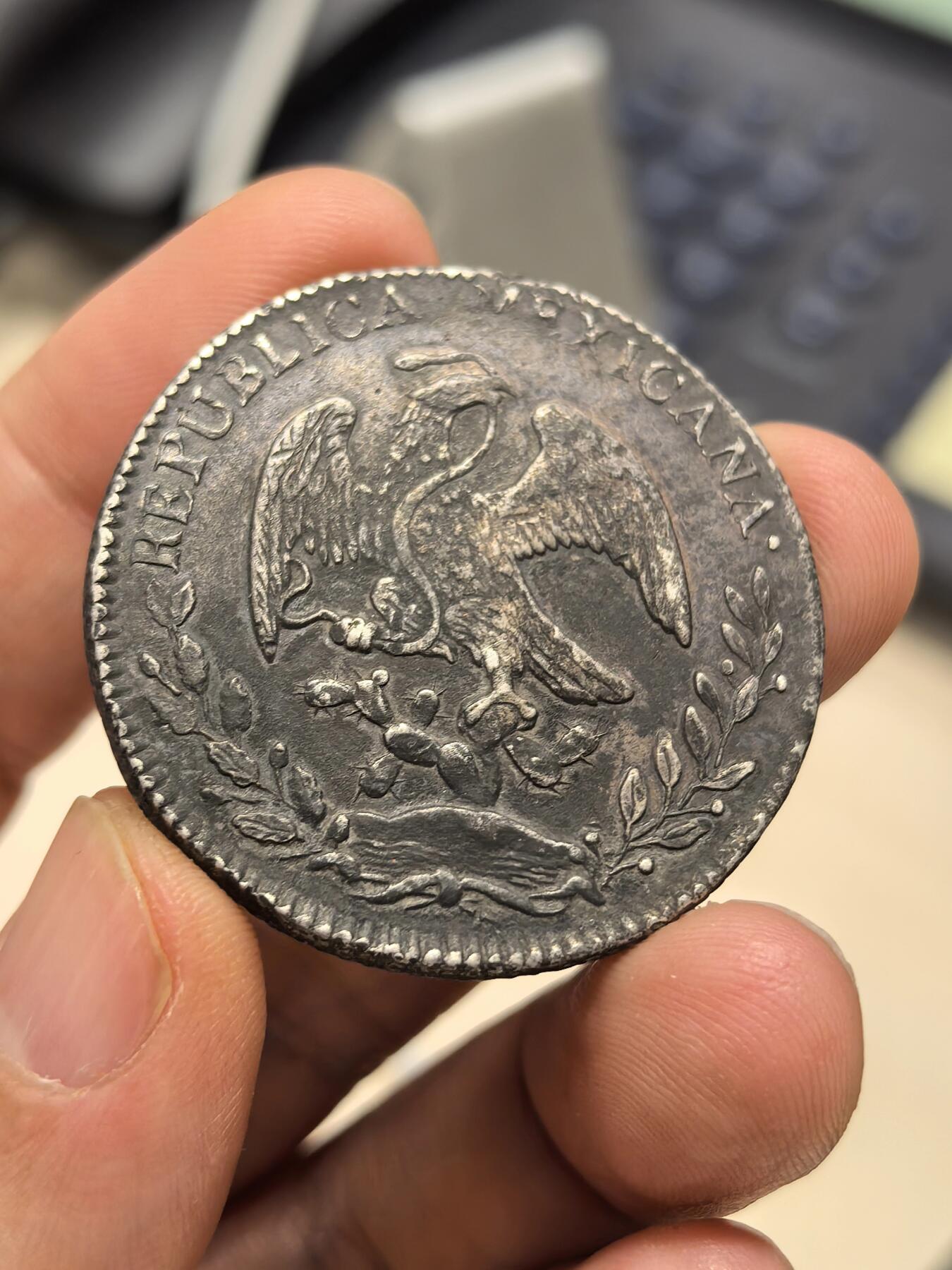 博洋堂世界钱币拍卖第157期（全场包邮） 墨西哥1862年PI版花边鹰洋 十分少见的版别