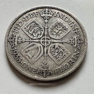 🌹外币初藏🌹🐯2026年第8场  每周二四六晚8️⃣点 接代拍 - 英国1933年1弗洛林银币 11.3克50%银