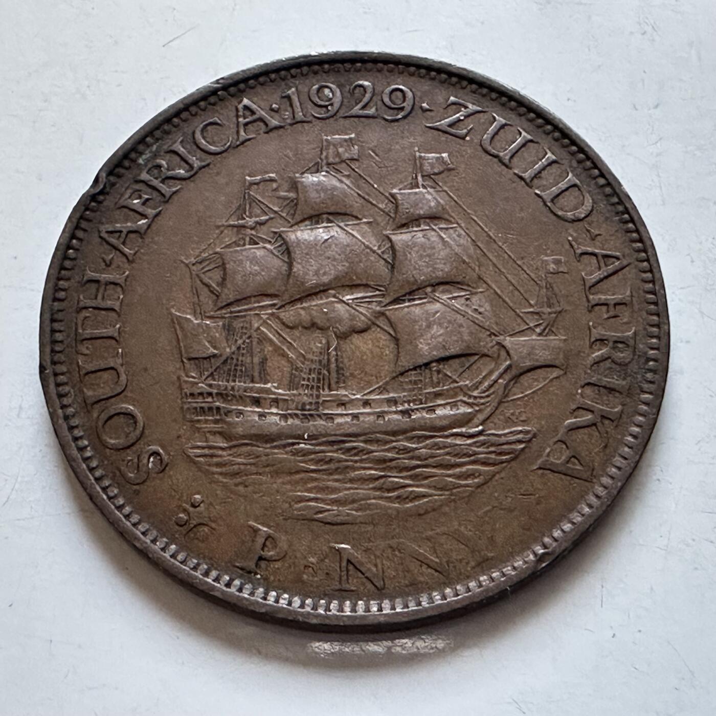 🌹外币初藏🌹🐯2026年第8场  每周二四六晚8️⃣点 接代拍 英属南非1929年一便士