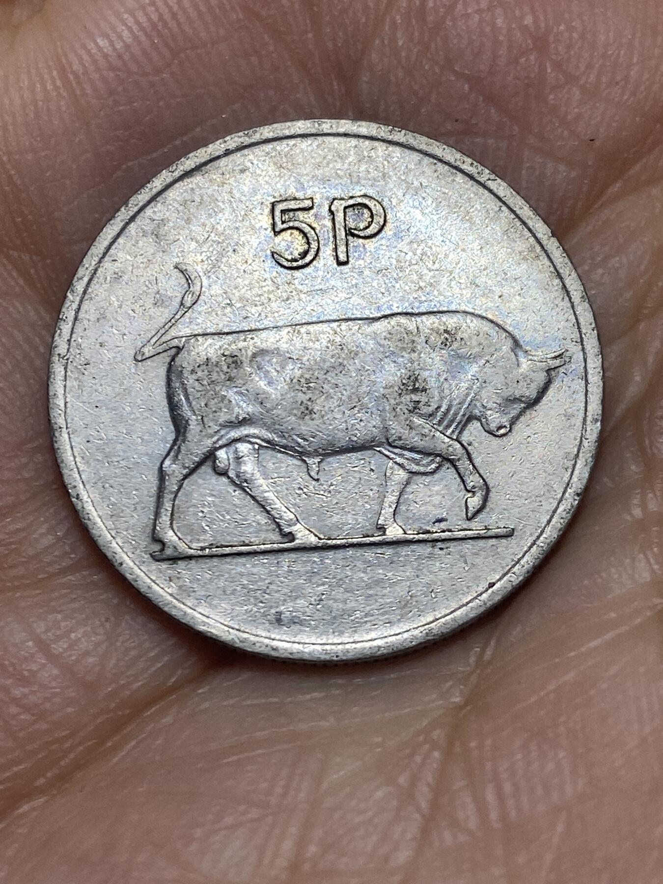 2026年第八场(总第一百七十七场）外国好品散币场(免佣金) 爱尔兰🇮🇪1974年5便士(共和国时期第二套第一版)