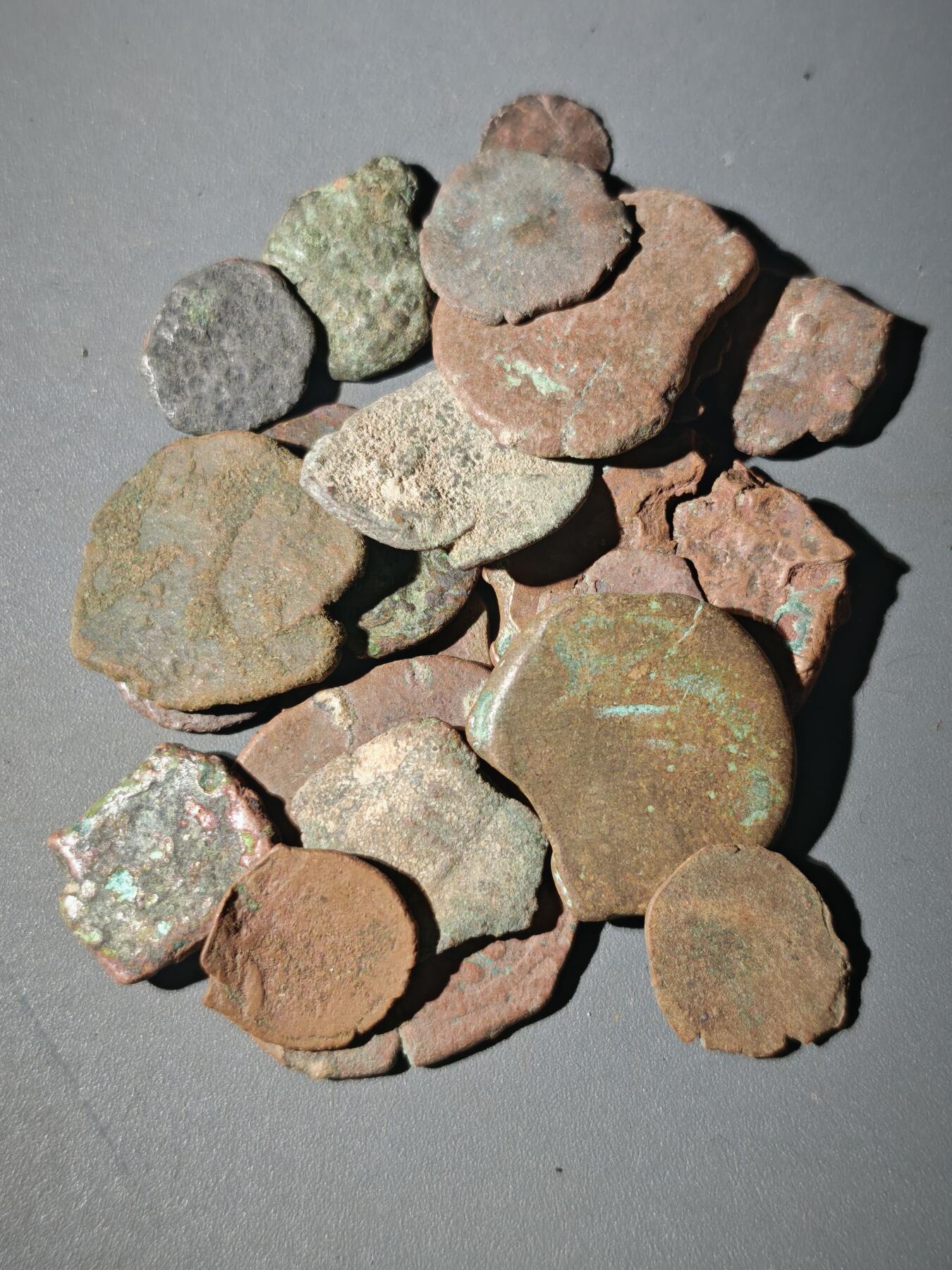 107期新疆红钱粟特钱币丝路钱币专场 C1丝路铜币一组20个