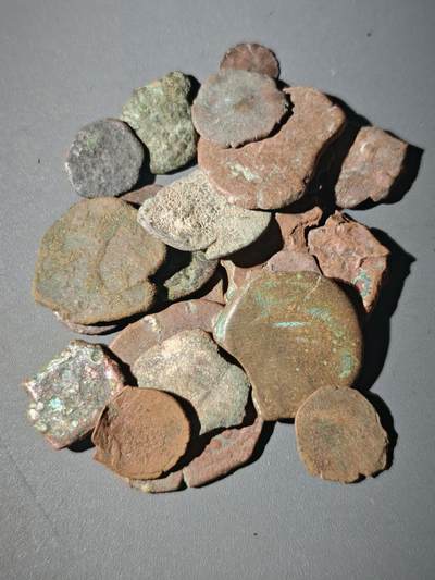 107期新疆红钱粟特钱币丝路钱币专场 - C1丝路铜币一组20个