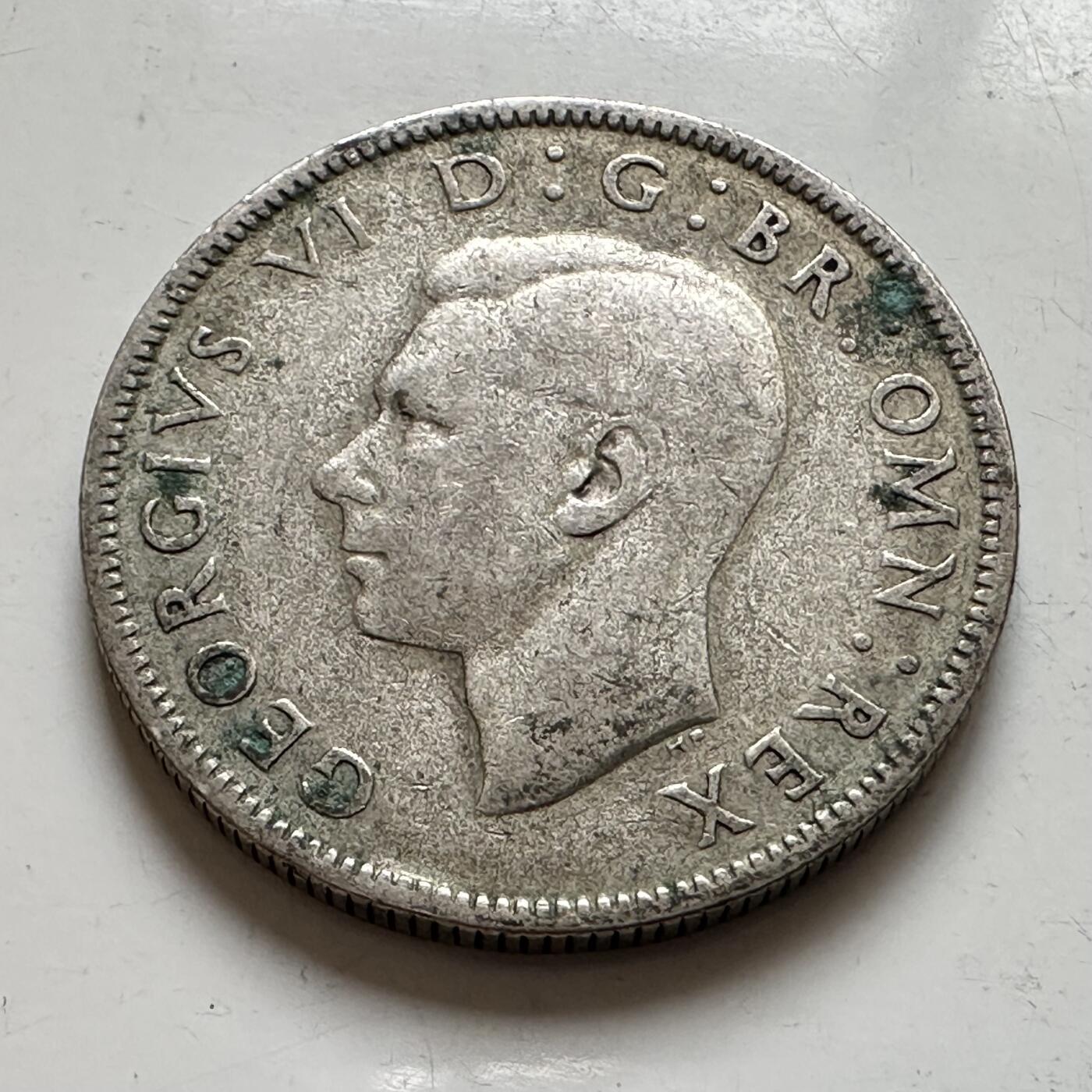 🌹外币初藏🌹🐯2026年第8场  每周二四六晚8️⃣点 接代拍 英国1945年2先令银币 11.3克50%银