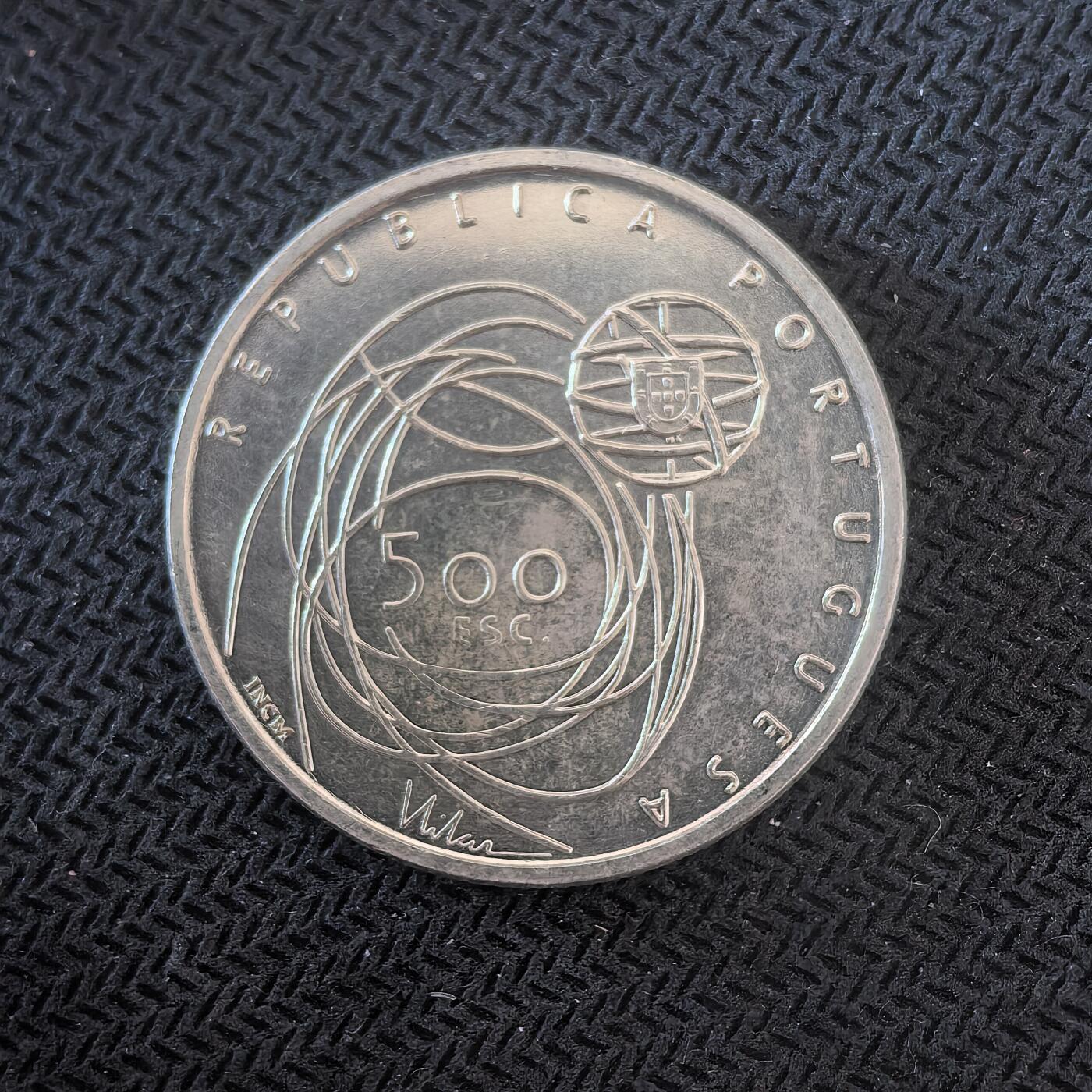 道一币馆币章第一百六十三场 葡萄牙2001年文化之都波尔图500埃斯库多银币  14g 500s